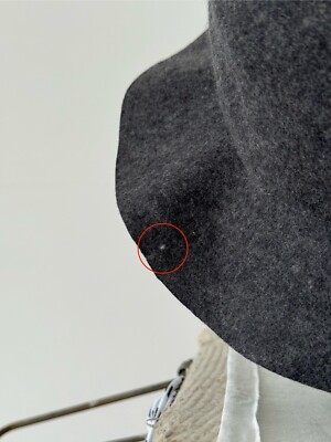 Men's Comme des Garçons SHIRT Grey Wool Felt Hat SIZE 57 | eBay