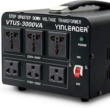 Yinleader 3000W Voltage Converter Transformer110V to 220V 220V to 110V TESTED