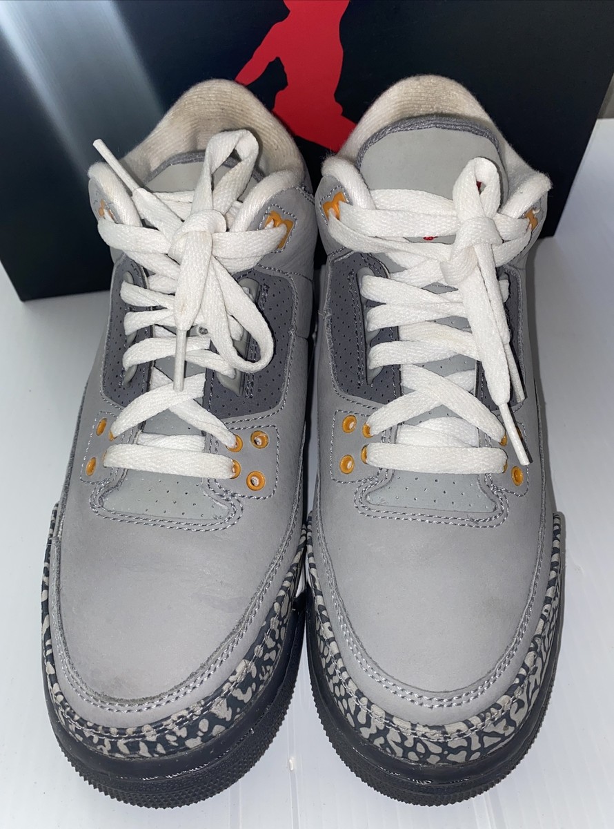 Size 6.5Y- Nike Air Jordan 3 Retro (GS) Cool Gray 398614-012