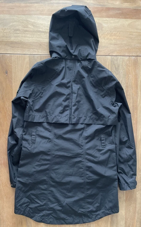 Chaqueta cortavientos Eddie Bauer Travex Storm para mujer pequeña borde climático ventilado lluvia Foto 2 de 4