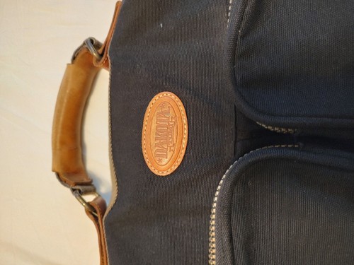 Dakota By Tumi Vintage Black 20" Nylon/Canvas/Leather Multipocket Garmet Bag - Picture 3 of 20