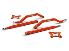 SuperATV High Clearance Boxed Rear Radius Arms for Polaris RZR XP Turbo - Orange