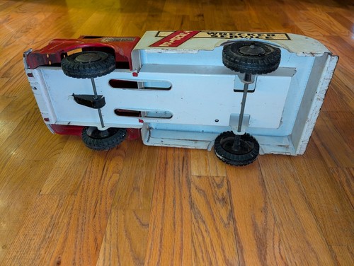 1960's Marx Powerhouse Pressed Steel Chevrolet COE Turnpike Wrecker Truck 18" - Picture 13 of 14