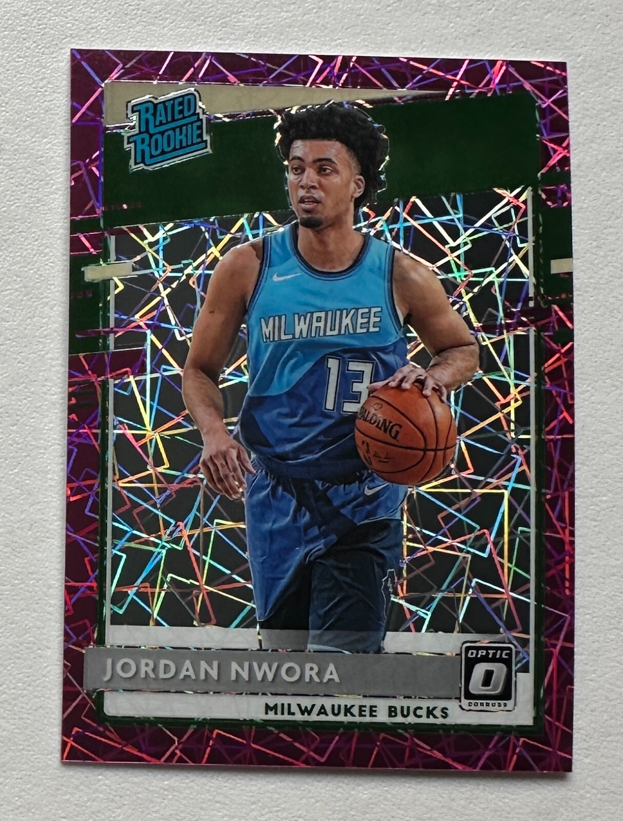 2020-21 Donruss Optic Pink Velocity #189 Jordan Nwora /79 RC rookie #X4622