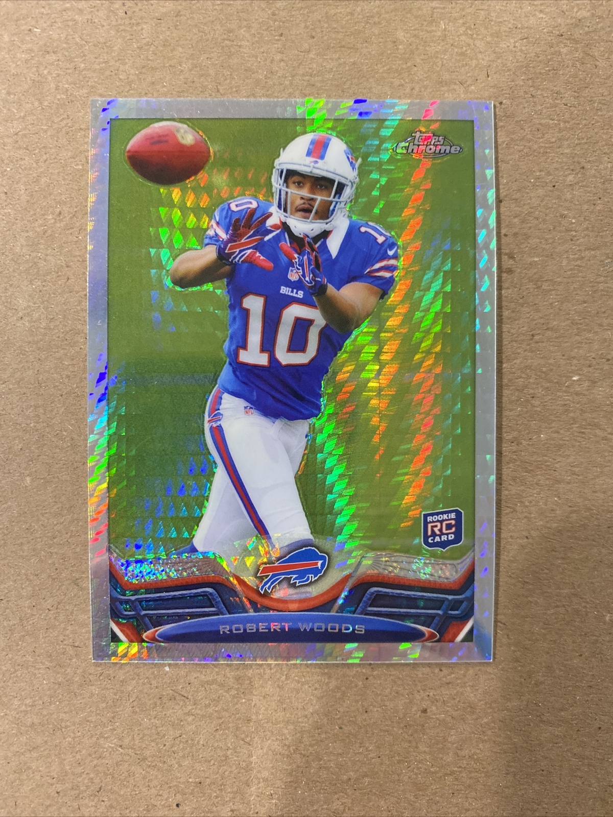 2013 ROBERT WOODS TOPPS CHROME PRISM REFRACTOR ROOKIE RC #3 RAMS /260