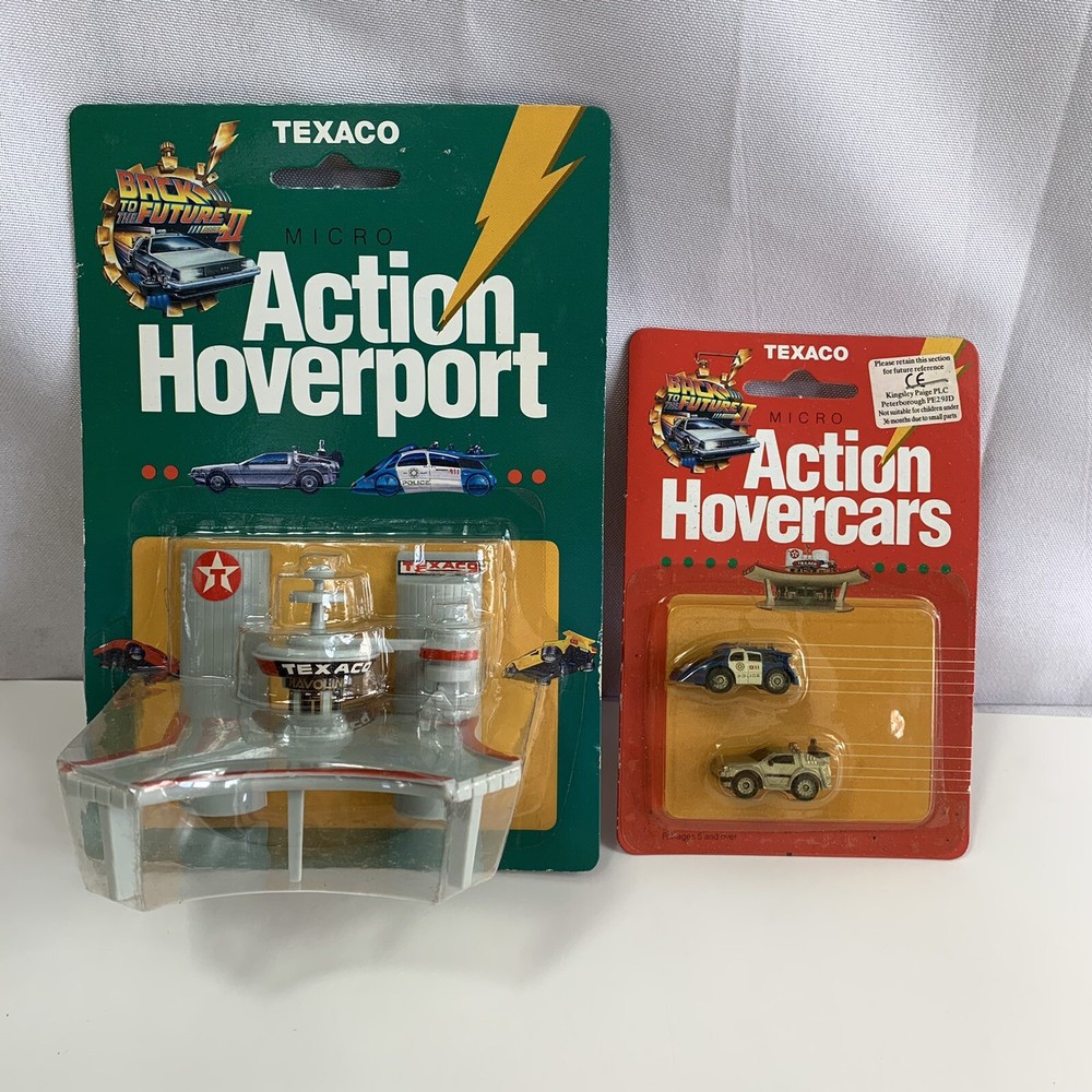1989 Racing Champions Texaco Micro Machines Action Hoverport BTTF II With Cars