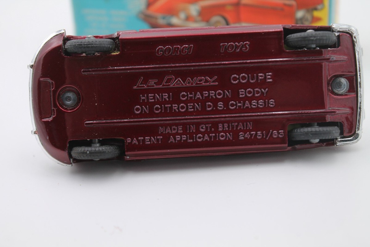Corgi Toys 259 Citroen Le Dandy Coupe Henry Chapron Body 1/43 scale Excellent