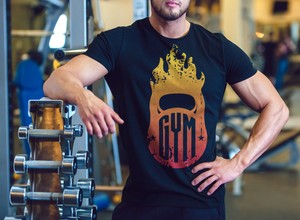 t shirt crossfit uomo