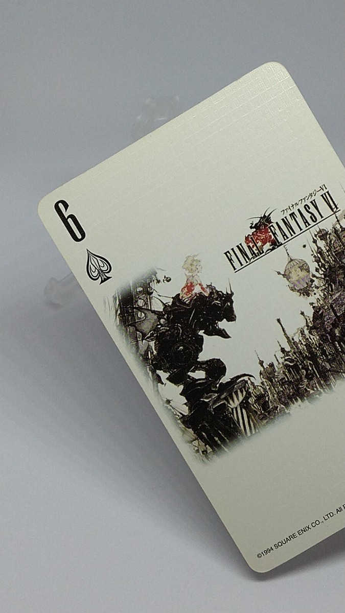 Final Fantasy 25th Anniversary Playing Cards Spade 6 Square