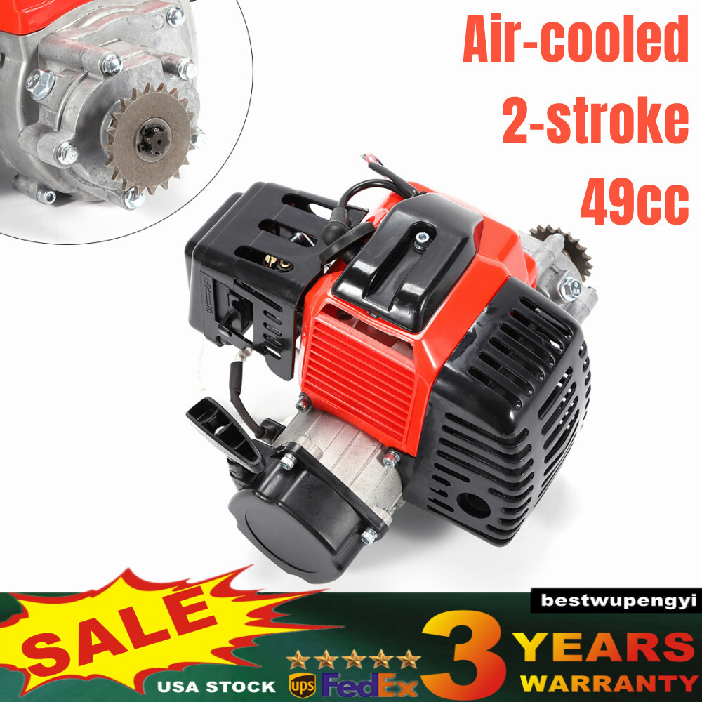 2-Stroke 49CC Engine Single Cylinder Start Engine Small Gas