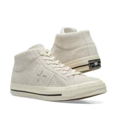 Men s Converse One Star Mid Ivory Suede Mid Top Sneakers Size 11.5 NEW IN BOX