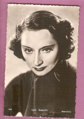 Lys GAUTY Postkarte nb Vintage CINEMA Ed.Chantal Duc