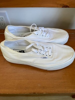 Vans Authentic Shoe True White Unisex Classic Canvas , Fast Shipping