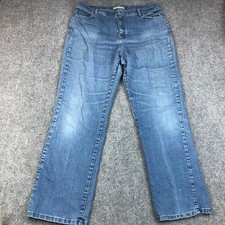 Lee Relaxed Straight Leg Jeans Medium Wash Women Size 16 Medium