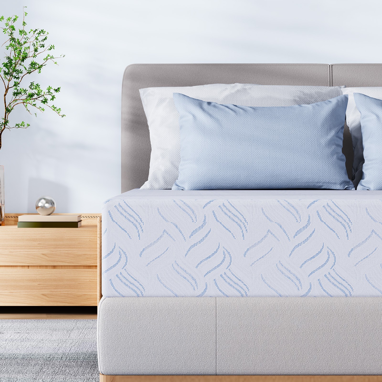 6/8/10/12/14 Inch Twin Full Queen King Gel Memory Foam Spring Mattress In A Box