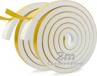 Moosgummi Dichtungsband Selbstklebend 12Mm X 12Mm Schaumstoff 2 Rollen 2M Lang