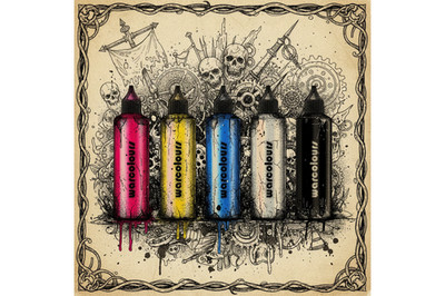 Warcolours CMYK INKREDIBLE: The Alchemist Mixing Set Wargaming Paint Making Lab