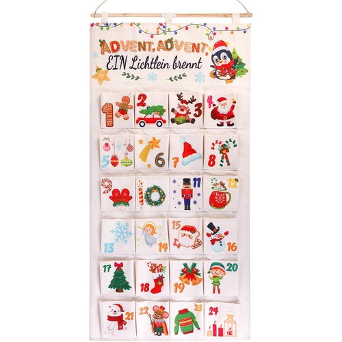 Hängende Aufbewahrungstasche, Weihnachts-Adventskalender für Wohnheim, - Picture 7 of 7