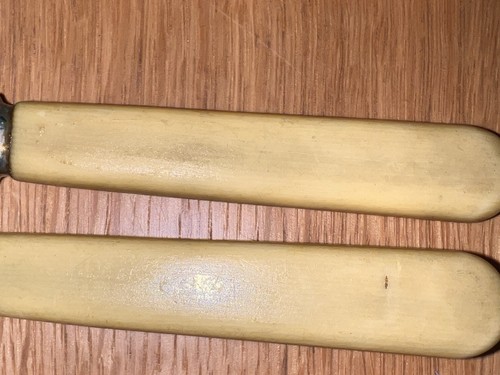 Vintage Faux Bone Handle WYLIE & LOCHEAD Set Of 22Table Knives - Picture 16 of 23
