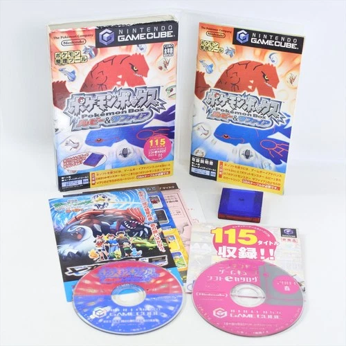 POKEMON BOX Ruby Sapphire Memory Card e Catalog Gamecube Nintendo For JP 0658 gc