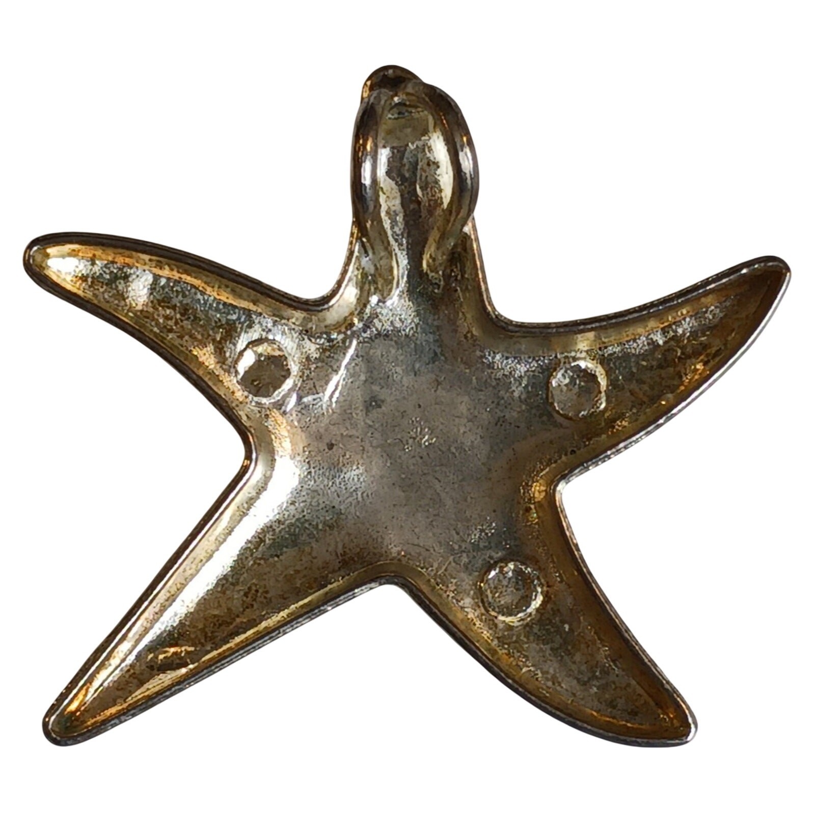 Rustic Starfish Statement Pendant Distressed Naut… - image 2