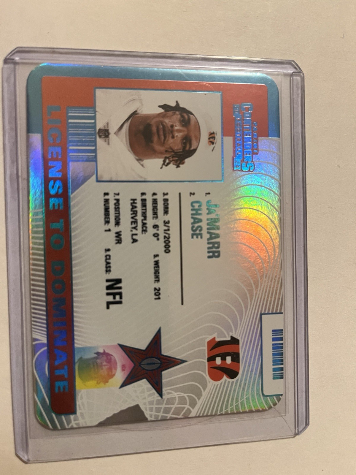 2024 Panini Contenders Ja'Marr Chase License to Dominate SSP