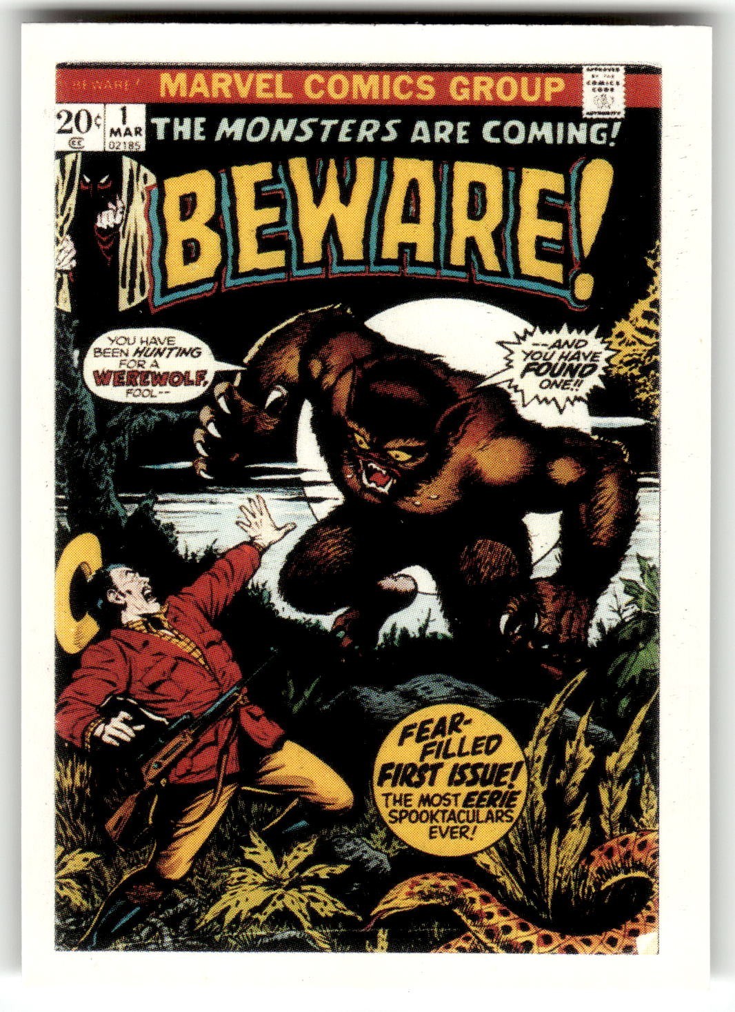 1991 Comic Images Marvel Comics First Covers II #1 Beware