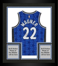 Framed Franz Wagner Orlando Magic Autographed Nike Black Classic Swingman Jersey