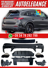 💕Heckspoiler Diffusor + Anschlüsse Von Auspuffanlage Mercedes X254 Glc 💕