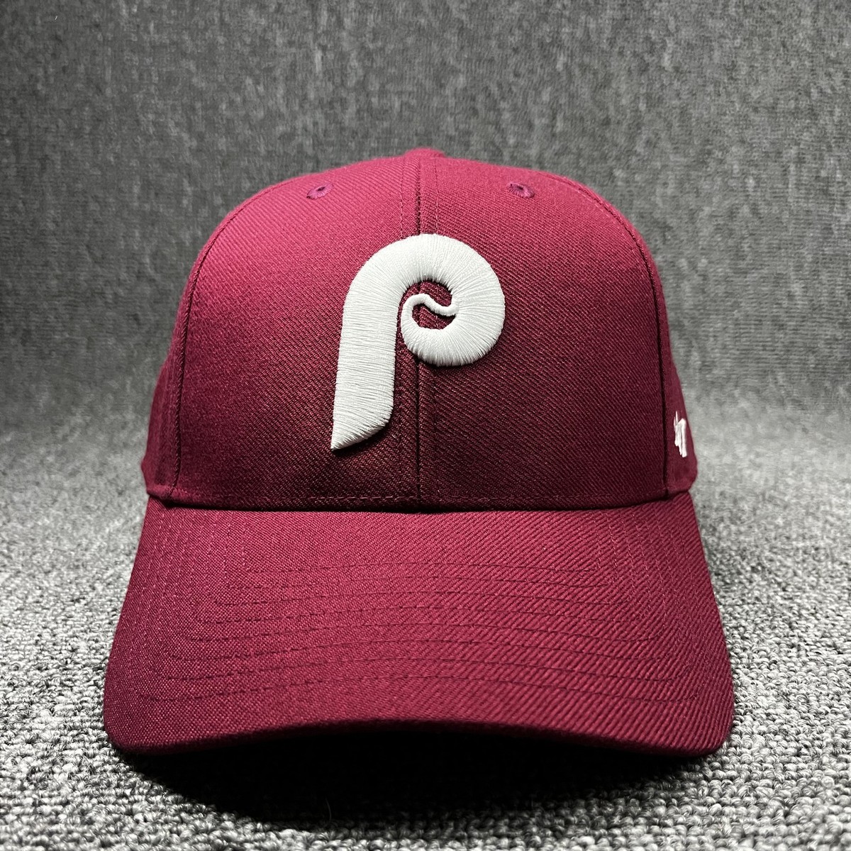 Philadelphia Phillies '47 Brand MVP Hat Burgundy Adjustable MLB Baseball Cap NEW