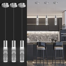 OKELI Modern Pendant Lights,LED Bubble Crystal Kitchen Island Light Fixtures,...