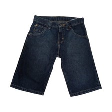 Wrangler Boys Denim Shorts, Dark Wash, Adjustable Waist, Size-8 Regular 2SCBWBX