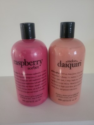 Philosophy Raspberry Sorbet & Melon Daiquiri Shower Gel Shampoo &Bubble Bath