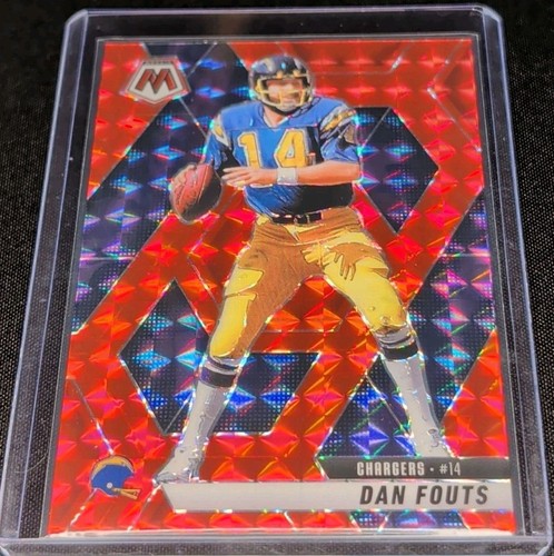 Dan Fouts 2025 Panini Mosaic Red Mosaic Prizm #93 San Diego Chargers