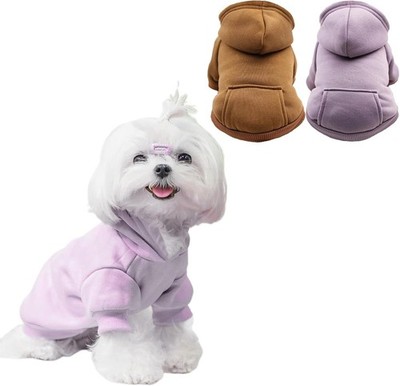 2 Pieces Dog Hoodie for Dogs Sweatshirt for Small Dogs Soft Dog Clothes