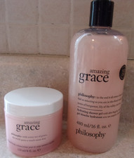 Philosophy Amazing Grace Hydrating Shower Gel 16 oz  Whipped Body Creme 4 oz