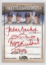2007 USA Baseball National Teams Red Ink Jordan Danks Logan Forsythe Auto 4p7