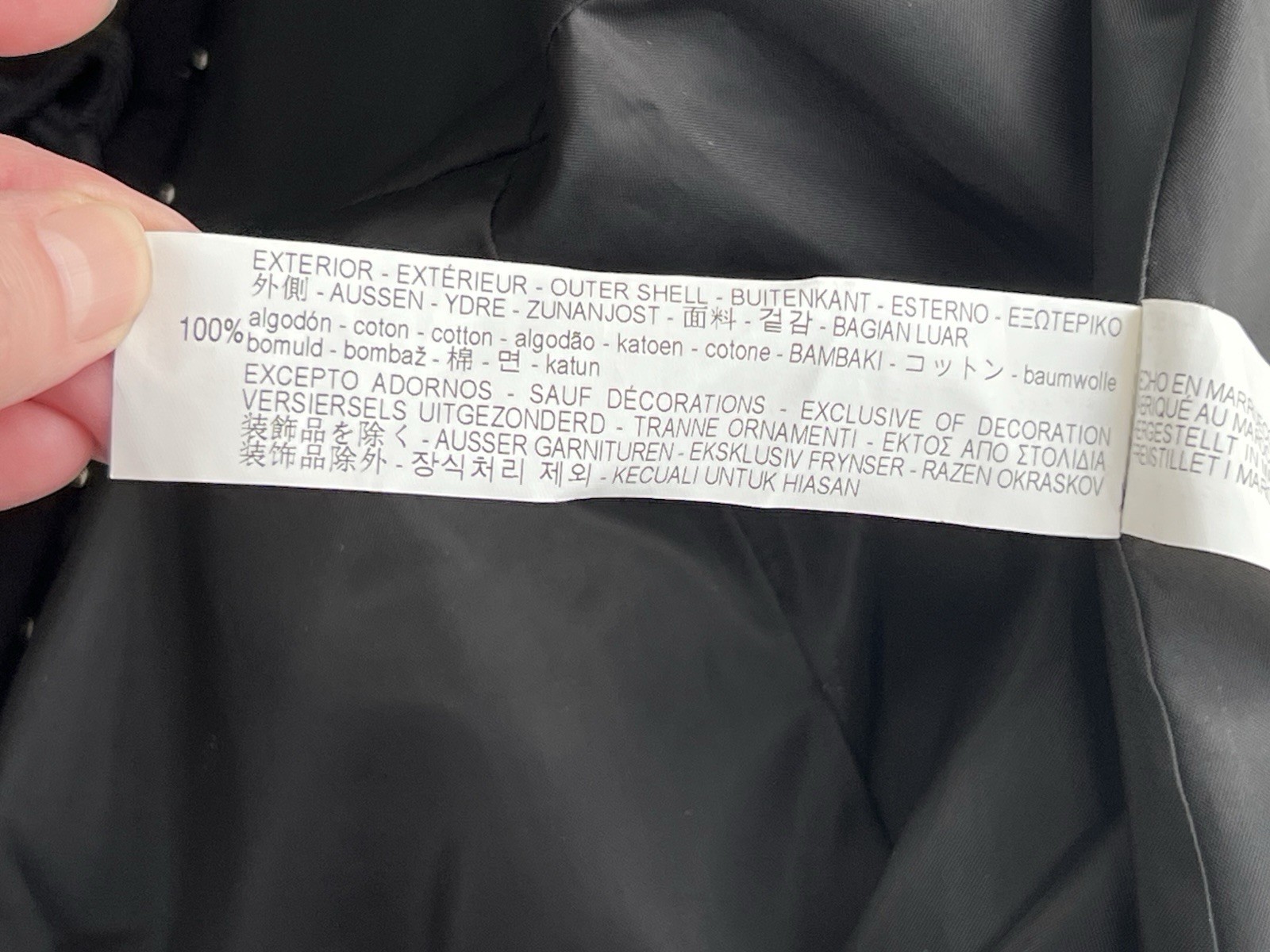 Zara Basic Collection Black Moleskin Military Jac… - image 14