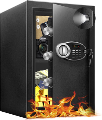 2.5 Cu Ft Large Safe Box with Fireproof Waterproof for Documents - Steel Securit