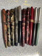 10 Penna stilografica Wearever usata per ricambi o riparazioni vari colori