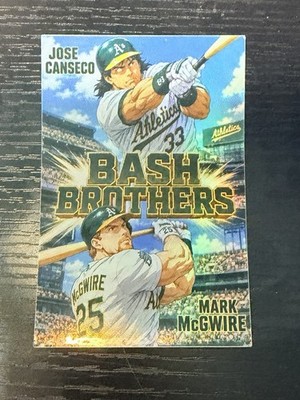 Bash Brothers Art Card Mark McGwire Jose Canseco Anime Refractor Style