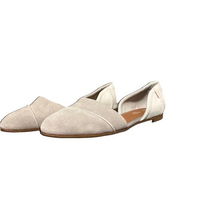 Toms Shoes Womens 9.5 Jutti D'orsay Grey Slip On Casual Comfort Flats 10011753