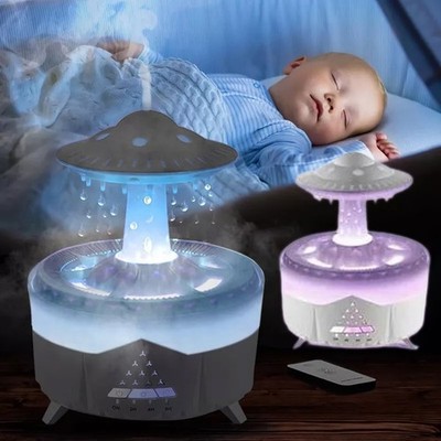 Humidifier,Regenwolken Luftbefeuchter&Diffusor,Luftbefeuchter Kinderzimmer 350ml