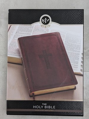 KJV Super Giant Print Red Letters Thumb-Indexing B -faux Leather / Fine Binding