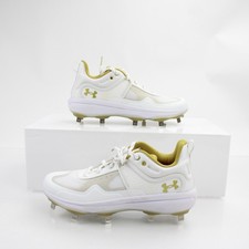 Under Armour Glyde Softball Cleat Women's White/Gold New without Box