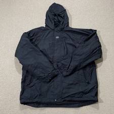 Helly Hansen Waterproof Jacket Mens XXL Black Shell HellyTech Rain Coat Hooded