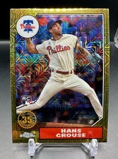 Hans Crouse 2022 Topps Series 2 1987 Gold Mojo Refractor 35th Anniversary RC