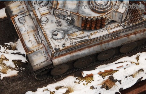 Ganador del premio Construido Academia 1/35 Legendario Michael Wittmann Tiger S04 Diorama - Imagen 14 de 24