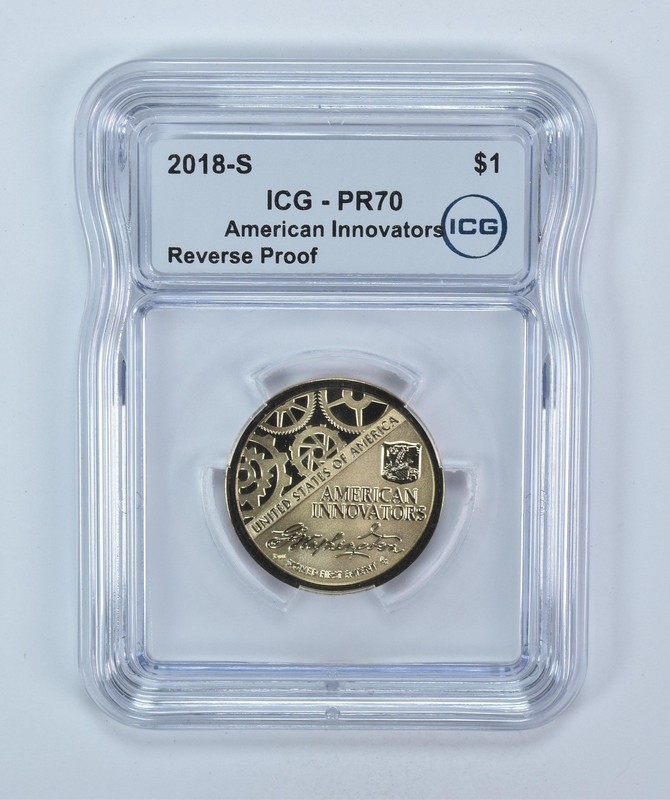 2018-S American Innovation $1 Washington's Signature Reverse PR70 ICG *5110