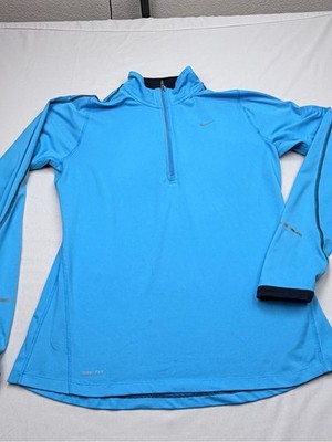 Nike Bright Blue 1/4 Zip Dri-FIT Pullover